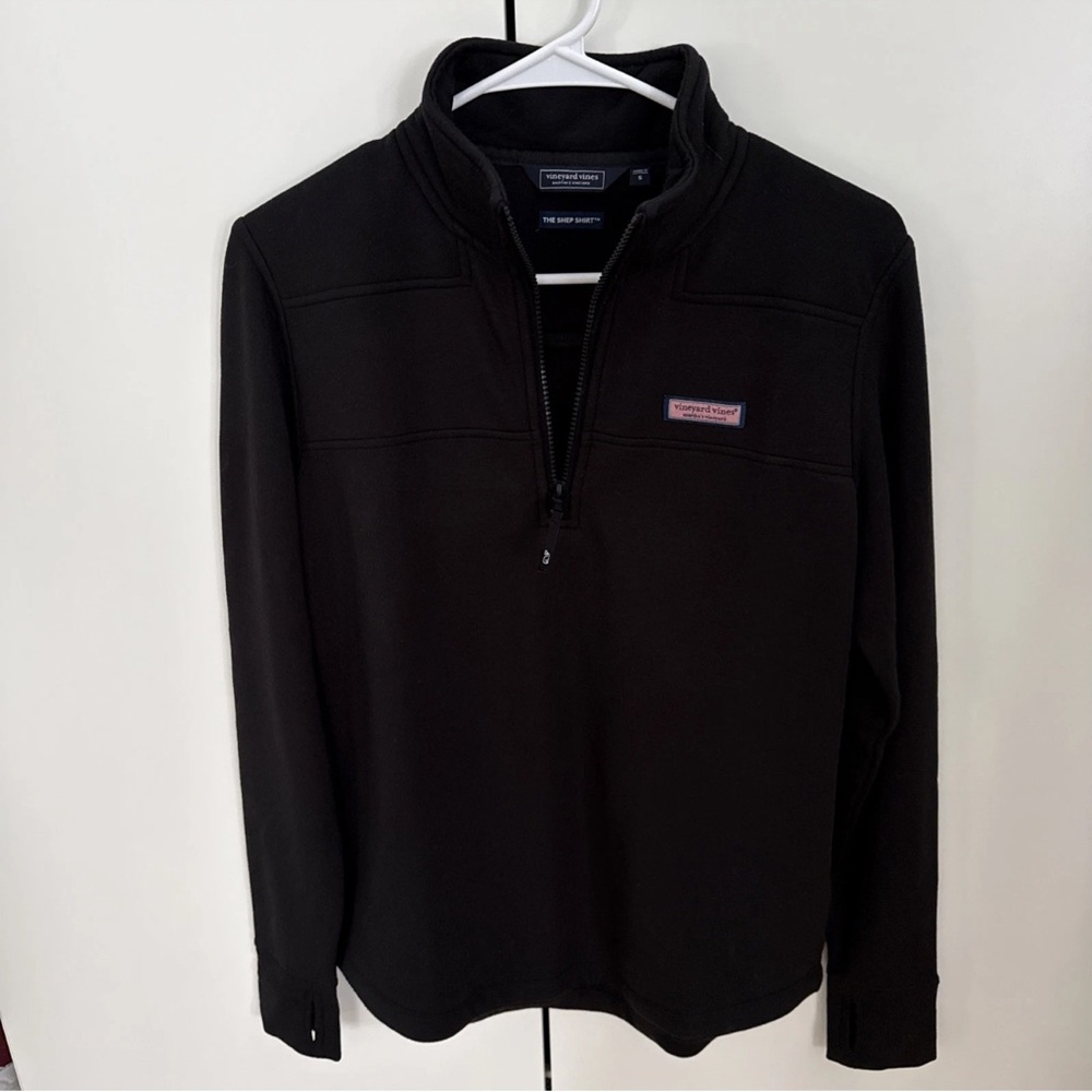 Vineyard Vines Dreamcloth® Shep Shirt® Women’s Size Small Black 1/4 Zip - Picture 2 of 8